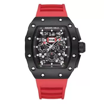 Часы SOKEIBU MILLE Skeleton Omeco Watch Eye Clock Homage Watch Роскошные часы мужские мужские (СОКЕЙБУ МИЛЛЕ)