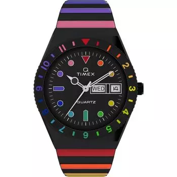 Часы TIMEX TW2V65900 унисекс Timex Q Rainbow Black [Товар]