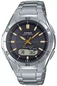 Часы Wave Ceptor Radio Solar Silver [Casio] [] WVA-M640D-1A3JF Мужские