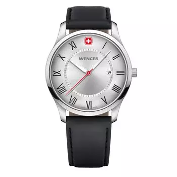 Часы WENGER CITY CLASSIC Подарочные кварцевые 01.1441.139 [] серебряный