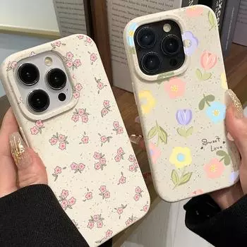 Чехлы для iPhone 15 Pro Max iPhone 11 12 13 14 Pro Max 7 8 Plus SE 2022 SE2020 XR X XS Max, чехлы с милыми маленькими цветами, чехол For iPhone 14 Plus