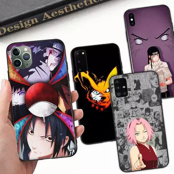 Чехол A-55 Anime Naruto для OPPO Reno Samsung Iphone Xiaomi Redmi Note 10 11 12 15 13C 9C A12 A55 7 8 9 Pro Plus S24 S23 S22 FE Ultra A22 A25