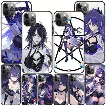 Чехол Acheron Honkai Star Rail для Apple iPhone 7 SE 2020 11 12 13 14 X XS XR 15 Pro Max, силиконовый черный мягкий чехол для телефона iPhone 7(SE 2020)