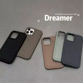 Чехол Airbag для iPhone 15 13 11 12 14 SE XR XS Pro Max 6 7 8 Plus 12 13 Mini с масляной пропиткой, поглощающей удары и защищающей от падений iPhone 6/7/8 чёрный