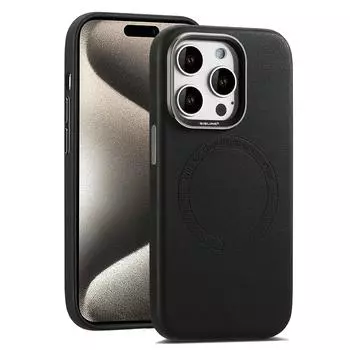 Чехол Apple 15ProMax Leather Magnetic Phone Case для iPhone 14/13/12 — простой и стильный чехол из пробковой кожи iPhone 13 (6.1 ) коричневый