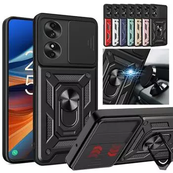 Чехол Armor Case для TCL 50 SE 40 SE 4G, защитный чехол для объектива с кольцом, магнитный держатель, чехол Fundas TCL 50 SE серебряный