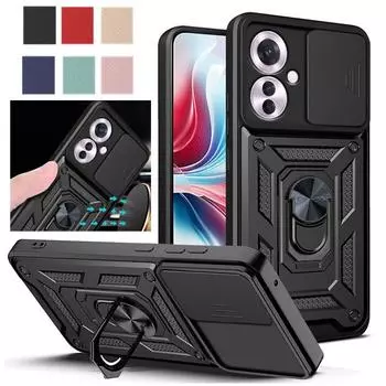 Чехол Armor для OPPO Reno 11 5G 10 Pro Reno11 F 11F, защитный чехол для объектива с кольцом, магнитный держатель, чехол для полной защиты Business For Reno 11 Pro 5G золотой