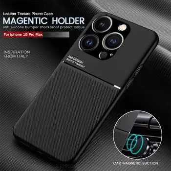 Чехол Armor Silicone Rugged Case для iPhone 15 14 13 12 11 Pro Max Plus Mini со встроенной металлической пластиной, поддержка автомобильного держателя, магнитный противоударный чехол-держатель For iPhone 13 Pro зелёный