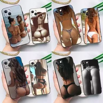 Чехол-бампер для iPhone 15 14 13 12 11 Pro Max X XS Max XR 7 8 Plus SE 2020 2022 с изображением сексуального бикини и нижнего белья iPhone 11