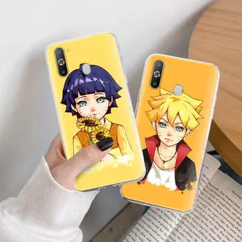 Чехол Boruto TPU для iPhone XR 7 8 14 15 11 12 13 X XS Pro Max Xiaomi Redmi 13C Note 9 Samsung A22 S23 S24 Ultra Plus VIVO iPhone 7 кожа буйвола