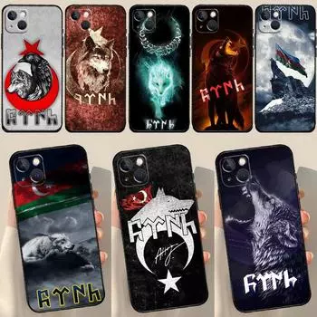Чехол bozkurt grey wolf на турецком языке для iPhone 13 12 14 15 Pro Max Mini 7 8 Plus SE 2020 X XS MAX XR 11 Pro Max iPhone 11