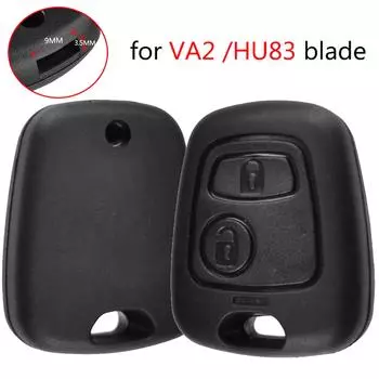 Чехол-брелок для дистанционного ключа автомобиля, подходит для VA2/HU83 Blade для PEUGEOT 307 107 207 для Citroen C1 C2 C3 C4 XSARA Picasso, комплект для ремонта ключей чёрный