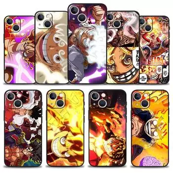 Чехол Capinha для iPhone 13 11 12 14 Pro Max 8 7 Plus XR X XS 6 6S SE3, чехол для телефона Funda Etui, цельный чехол Sun God Luffy Gear 5 iPhone 13Pro Max