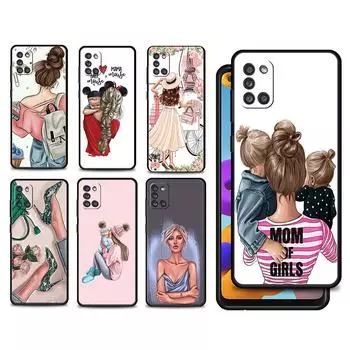 Чехол Cell Fundas для женщин и девочек, супер мама и ребенок, чехол для Samsung A12 A71 A52 A72 A32 4G A02s A31 A41 A21s A51 A22 A52s 5G A13 A23 A73 Samsung A71
