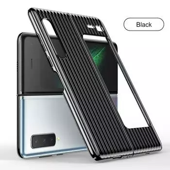 Чехол-чемодан, оригинальный флип-складной чехол для Samsung Galaxy Fold, противоударный, полная защита, жесткий чехол для Samsung Fold Coque Only case прозрачный