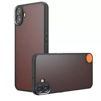 Чехол CMFphone2pro для Nothing CMF Phone 2Pro Матовый акриловый чехол для Nothing Phone 3APro 2a Ударопрочный прозрачный жесткий ПК бампер Nothing Phone (2a) чёрный