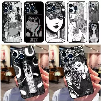 Чехол Comic Junji Ito Tomie для iPhone 11 13 12 Mini 14 Pro Max XS X XR SE 2020 2022 6 7 8 Plus Мягкая задняя крышка iPhone XR