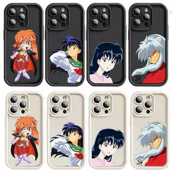 Чехол D-36 InuYasha для iPhone 15 14 13 12 8 Plus Samsung S24 S23 Ultra A04S A05S Huawei P40 P50 P60 Nova 11 Pro Max OPPO A17K Reno 10 Samsung A04e эбеновый