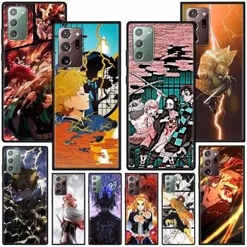 Чехол Demon Slayer для Samsung Galaxy Note 20 Ultra 10 9 8 силиконовый чехол M31 M30s M51 M31s M52 5G аниме мягкий черный чехол для телефона Samsung F62