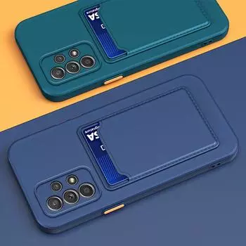 Чехол-держатель для карт памяти, чехол для телефона Samsung Galaxy A53 5g A54 A52 A22 A51 A12 A34 A71 A50 A32 4g A21s A13 A42 A33 A72 A14 A10s зелёный
