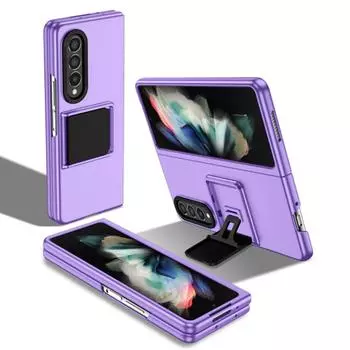Чехол-держатель для стерео-кронштейна для Samsung Galaxy Z Fold 3 4 Fold3 Fold4, защита от царапин Zfold3, противоударный чехол For Samsung Z Fold 3 вино красного