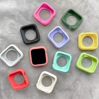 Чехол для Apple Watch 42 мм 46 мм Мягкий TPU чехол Защитный экран Apple watch Series 10 Apple watch S10 42mm розовый