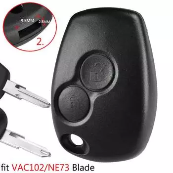Чехол для автомобильного ключа для Dacia Duster Logan для Renault Trafic Clio Kangoo Modus Twingo Sandero Movano Fit VA6/HU83 Blade