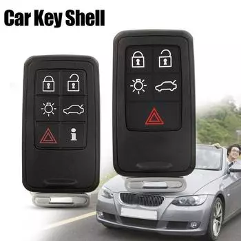 Чехол для автомобильного ключа Keyless Go, 5/6 кнопок, чехол для дистанционного ключа для автомобиля Volvo S60L XC60 S80L V60 V40
