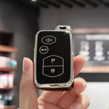 Чехол для автомобильных ключей, чехол-брелок для Toyota Land Cruiser Prado Avensis IQ Corolla Prius Highlander Yaris, чехол без ключа, брелок для удержания