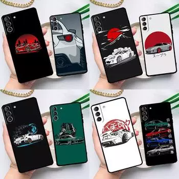 Чехол для автомобиля JDM для Samsung Galaxy S23 S22 S20 S21 Ultra S8 S9 S10 Note10 Plus Note20 Ultra S20 FE Galaxy S21 Plus