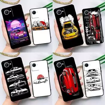 Чехол для автомобиля JDM RX7 MX5 для Realme C55 C33 C31 C35 C30 C11 C15 C25s C21Y GT Neo 5 3T 2T 8 9 10 11 Pro Plus Realme C31