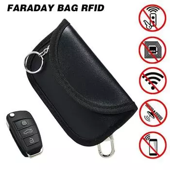 Чехол для блокировки сигнала ключа автомобиля, сумка для брелока Faraday Cage, цена блокировки ключа 1 шт., блокировщик сигнала без ключа Faraday, низкая сумка для автомобиля V1K2