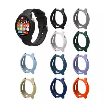Чехол для часов Amazfit Balance, полый силиконовый защитный корпус, Смарт-часы, защита от падения, защита от царапин, сменный защитный чехол чёрный