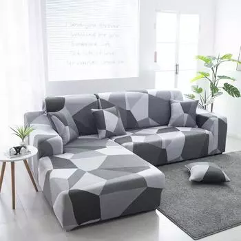 Чехол для дивана Four Seasons Stretch All-Inclusive L Combination Single Seat Double Seat Three Seat Universal Universal Sofa Slip Cover 90-140