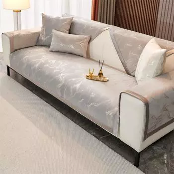 Чехол для дивана с принтом Marble Lines из бархата для дивана в форме буквы L, чехлы для диванов, чехлы для диванов, противоскользящий чехол для гостиной на 4 сезона 70X70cm
