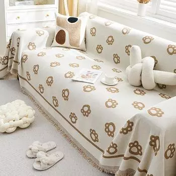 Чехол для дивана в мультяшном стиле Simple Style, полотенце, синель, четыре сезона, универсальный чехол для дивана, универсальный чехол, нескользящий коврик против царапин 180*130cm