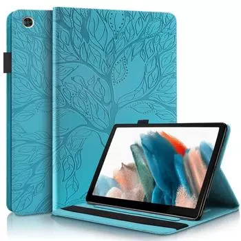 Чехол для Galaxy Tab A8 10,5 дюймов 2021 SM-X200/SM-X205 Ультратонкий чехол для планшета из искусственной кожи Folio Samsung Tab A8 2021 Чехол с функцией подставки красный