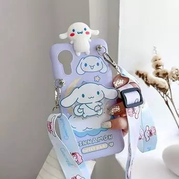 Чехол для Galaxy X 5 Cinnamoroll Strap Cross Kids Phone Sanrio QB008, популярный персонаж в Корее