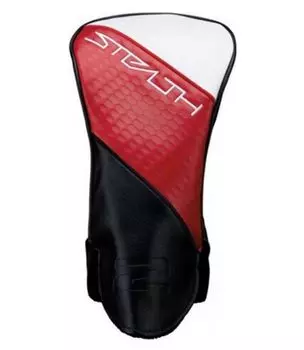 Чехол для головы водителя TaylorMade Golf Stealth 2, черный/красный/белый