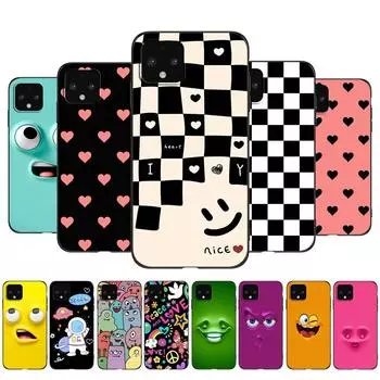 Чехол для Google Pixel 4 Для Google Pixel 4 XL, чехол Pixel4 4XL, черный чехол из ТПУ, милый забавный чехол Pixel 4