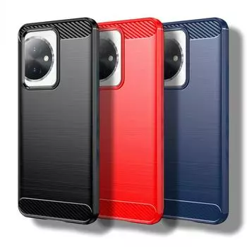 Чехол для Honor 100 5G Чехол для Honor 100 6,7-дюймовый защитный бампер из углеродного волокна с защитой от ударов и силикона для Honor 100 Pro Fundas For Honor 100 чёрный