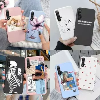 Чехол для Honor 20 20 Lite 20i 10i Fundas Honor 20 Pro, силиконовый чехол для телефона, мягкий чехол из ТПУ, чехол для Huawe Honor 20, модный бампер, противоударная защитная сумка Honor 20