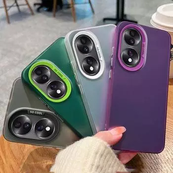 Чехол для Honor 90 Smart Case Чехол для смартфона Honor 90 CLK-NX1 CLK-NX3 Чехол Honor 90 Smart Luxury Metallic Aurora Skin Matte Cover Honor 90 Smart