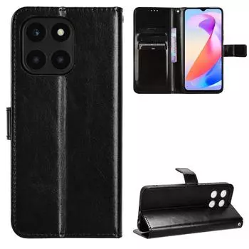 Чехол для Honor X6a X 6a WDY-LX1, откидная крышка, кошелек из искусственной кожи, слот для карт, чехол-подставка для телефона For Honor X6a красный