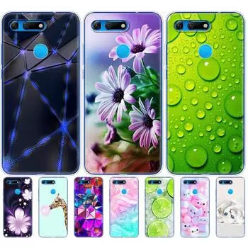 Чехол для Huawei Honor View 20 V20 Чехол TPU Funda Мягкий силиконовый чехол для Honor V20 Capa Милый рисунок животного Силиконовый телефон honor view 20
