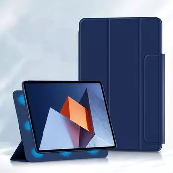 Чехол для Huawei MateBook E 12,6 дюйма, 2022, планшетный ПК, чехол-подставка из искусственной кожи Smart Shell DRC-W58, сильные магнитные адсорбционные чехлы MateBook E 2022 небесно-голубой