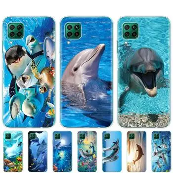 Чехол для huawei p40 lite E p40 pro P smart 2020 Чехол для huawei Y5P Y6P Y7P Y8P Y6S Y9S NOVA 5T дельфин танцует и прыгает huawei P40