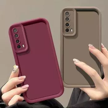 Чехол для Huawei Y7A, Huawei Y9S, Y8P, P smart 2021, P smart s, P smart Z, Y9A, чехол для телефона, белый, с рисунком в виде ракушки, силиконовый, противоударный чехол For Huawei Y7A