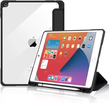Чехол для iPad 10,2 дюйма, 2020, 2019, 2021, чехол-держатель для умных карандашей, чехол-подставка для iPad 8, 7, 9-го поколения iPad10.2 7th 8th 9th светло-синий
