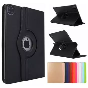 Чехол для iPad 2021, чехол для планшета 12,9, вращающийся на 360 градусов кожаный защитный чехол-подставка для iPad Pro 12, 9, чехол 2022, 2021, 2020, 2017, 2015 iPad 12.9 2022 6th розовый